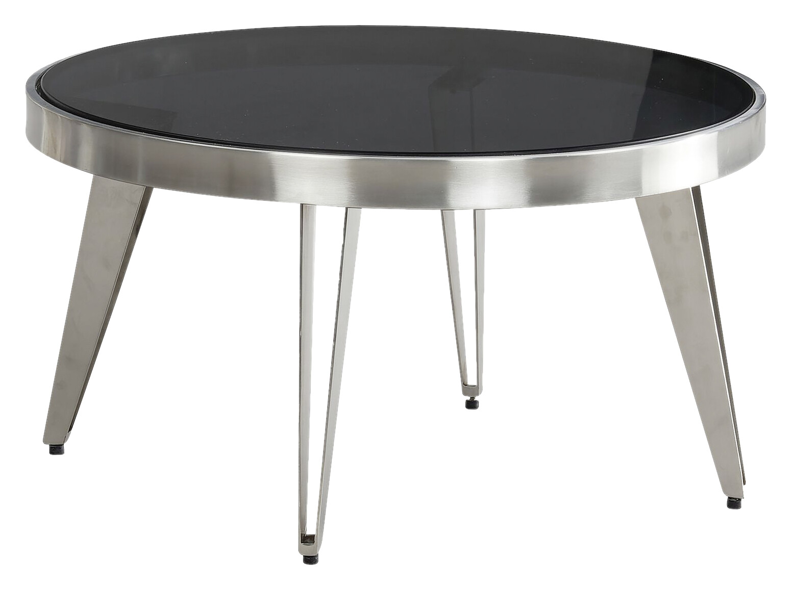 Wohnling Couchtisch schwarz Glas Metall B/H/T: ca. 60x33x60 cm