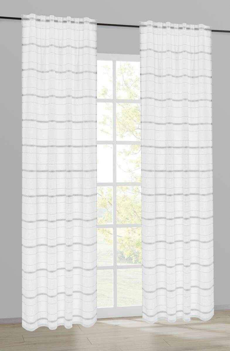 POCOline Kombivorhang Mascha silber B/L: ca. 140x245 cm