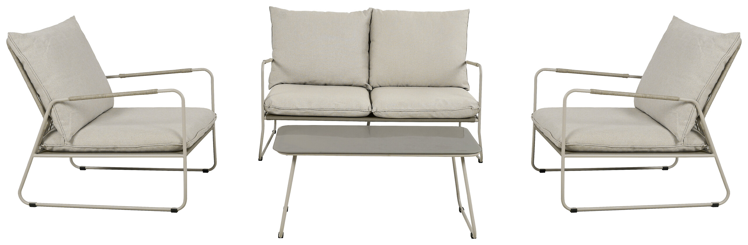 POCOline Gartensitzgruppe Faro beige Stahl