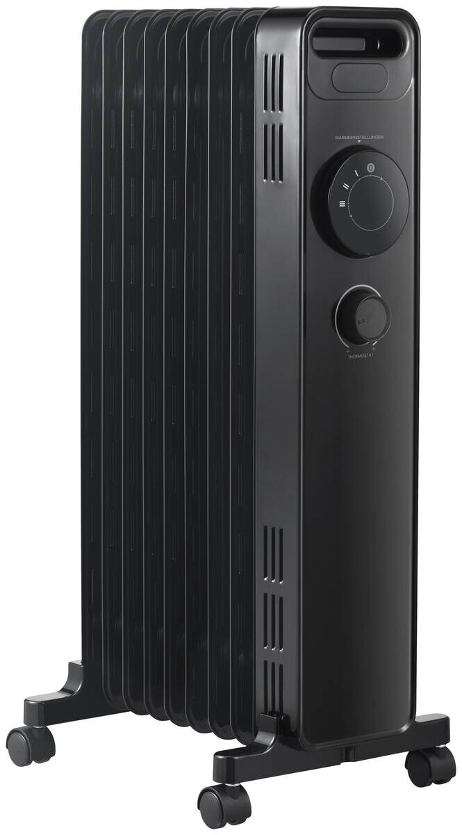 Ölradiator NY2009-22M schwarz Kunststoff Metall B/H/L: ca. 24x64x33 cm ca. 2000 W