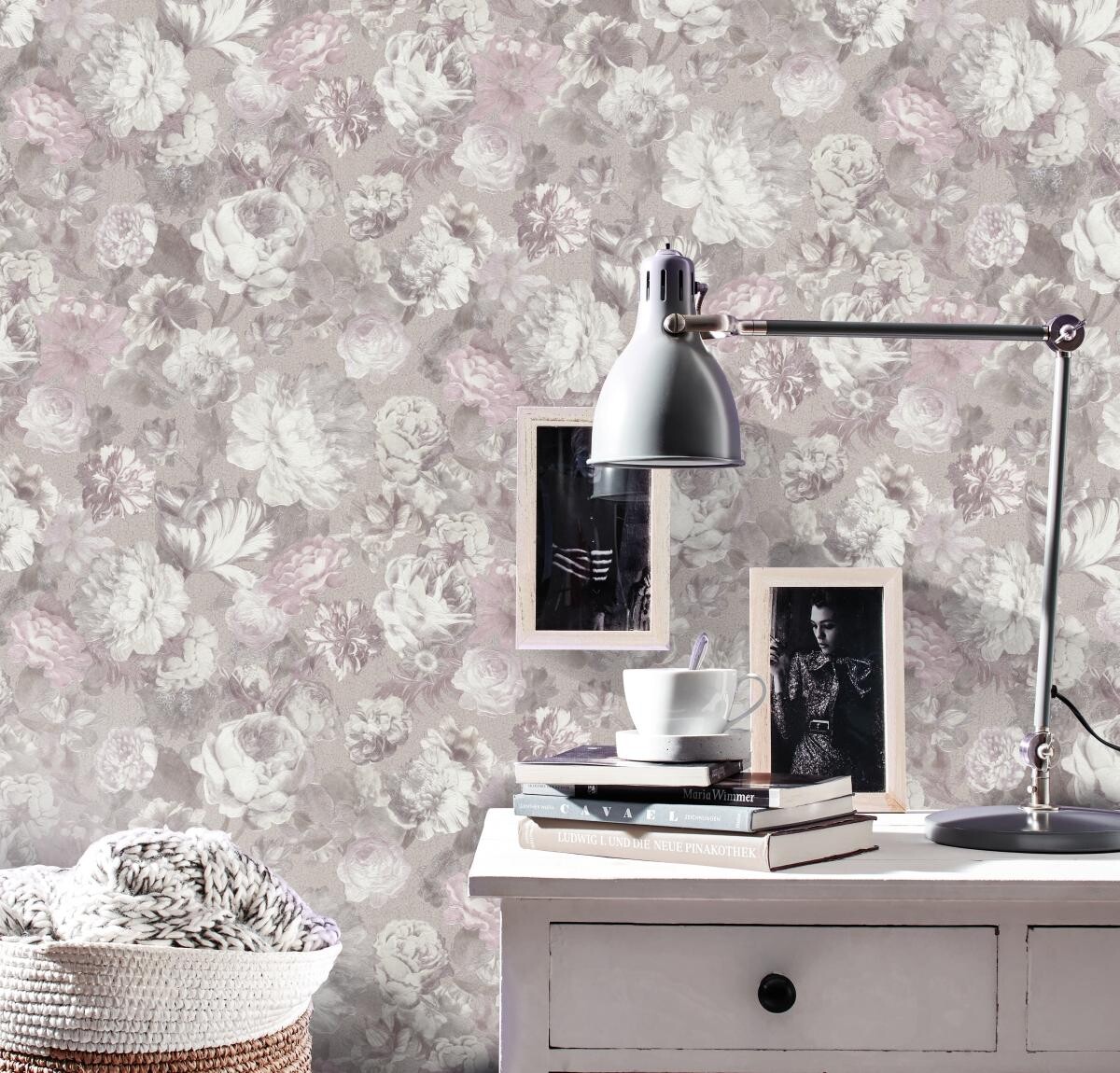 Vliestapete Floral bunt B/L: ca. 53x1005 cm