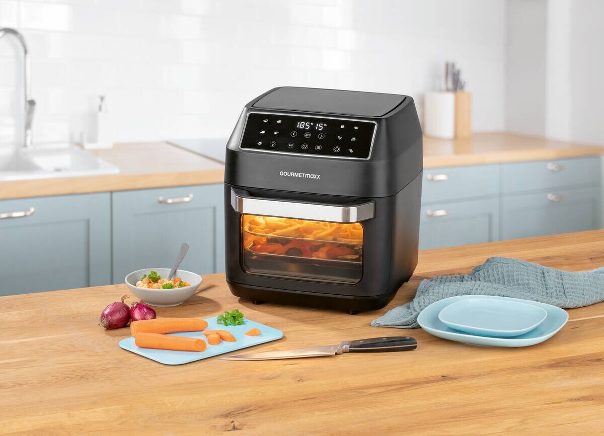 GOURMETmaxx Heißluftfritteuse 13606 schwarz Kunststoff B/H/L: ca. 32,5x34,5x35,8 cm ca. 12 l