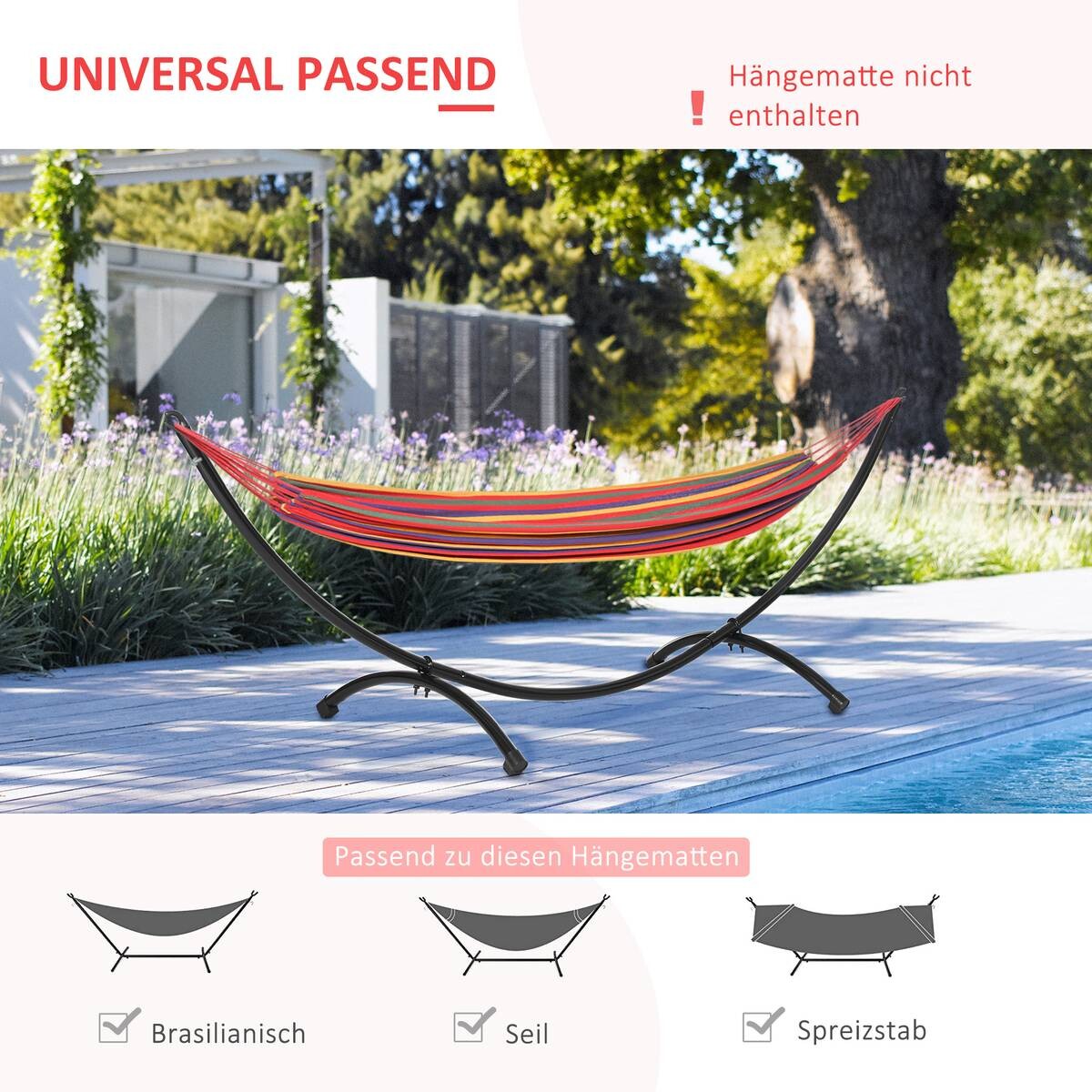 Outsunny Hängemattengestell aus Metall