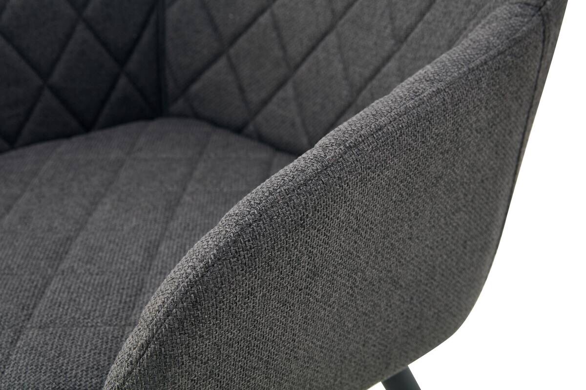 Stuhl LEA, 2er Set anthrazit Webstoff B/H/T: ca. 56x83x60 cm