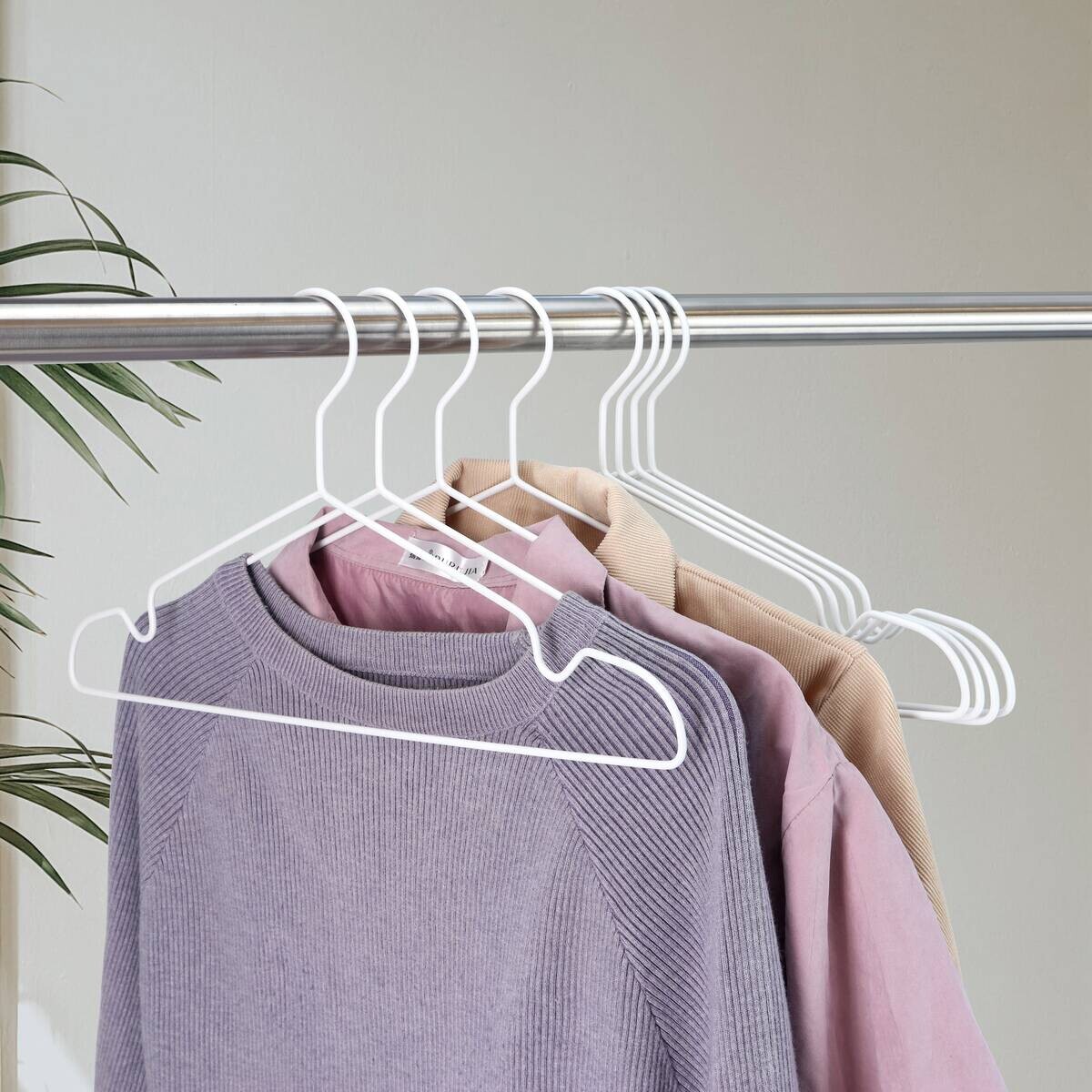 POCOline Kleiderbügel weiß Metall