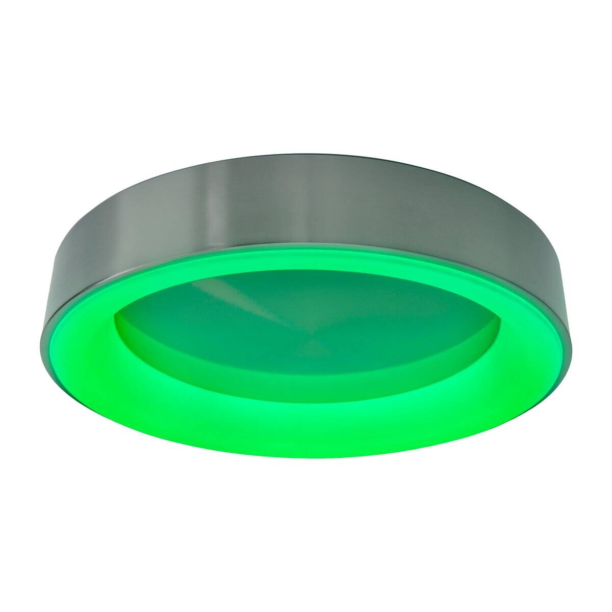 Näve Leuchten Deckenleuchte 1386961 nickel matt Kunststoff Metall B/H/T: ca. 46,5x8x46,5 cm null 1 Brennstellen