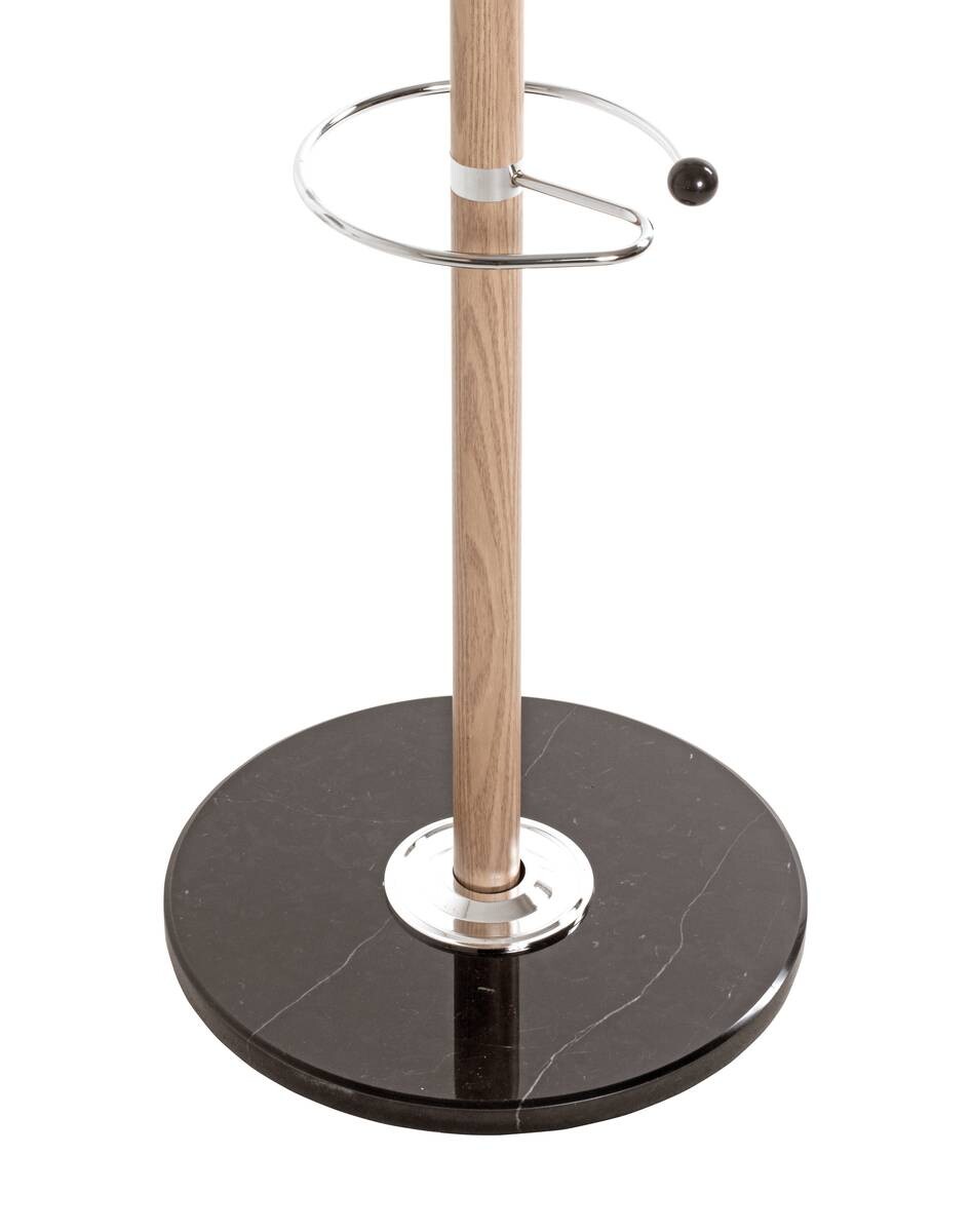 Garderobenständer Eiche Nachbildung schwarz H/D: ca. 171x37 cm