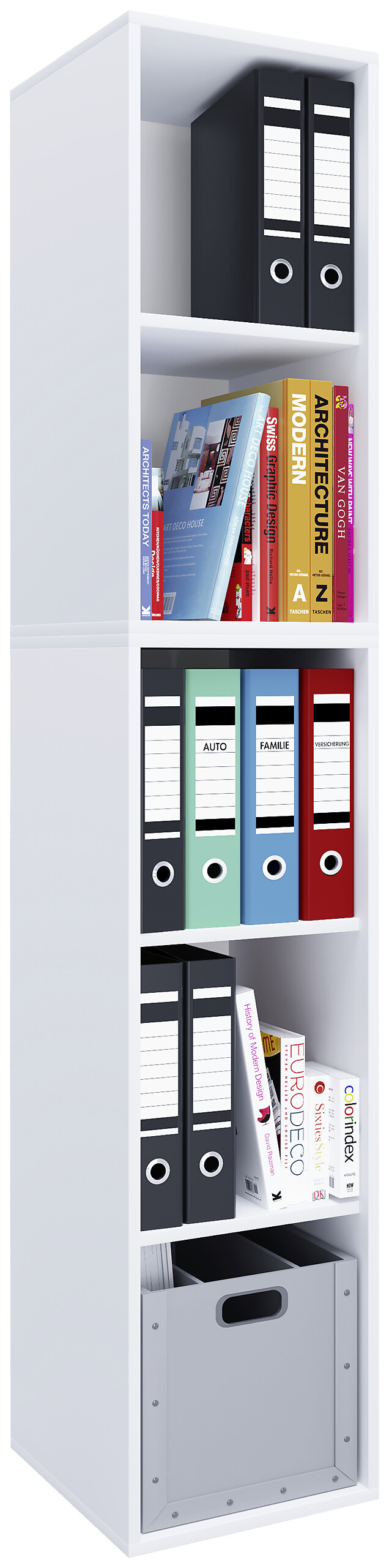 Regal Lona I weiß B/H/T: ca. 35x183x37 cm