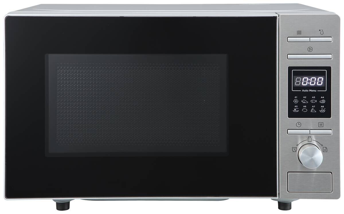 POCOline Mikrowelle silber Metall B/H/L: ca. 36,2x29,7x44 cm ca. 20 l