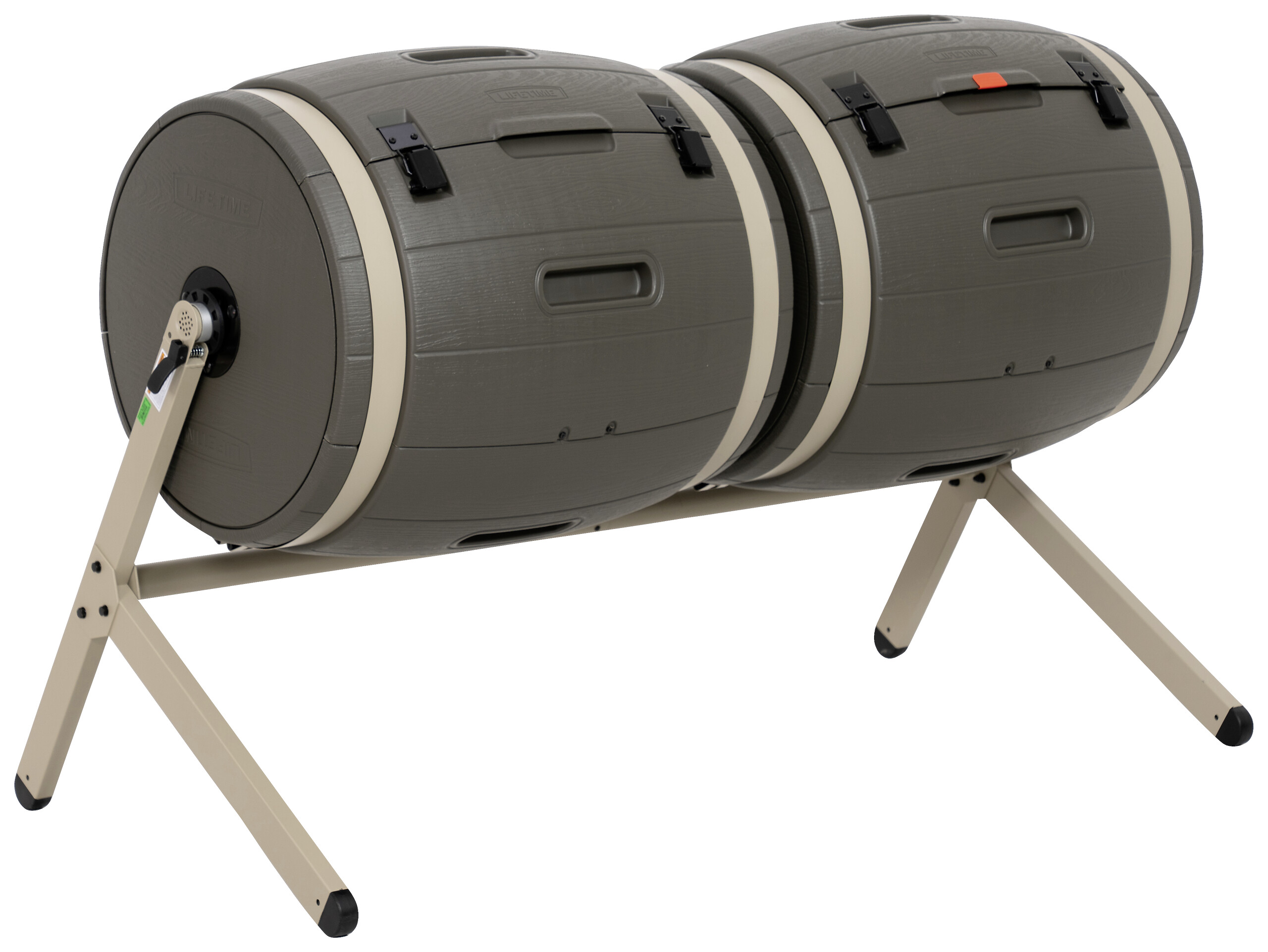 Lifetime Doppelkomposter Doppelkomposter braun B/H/L: ca. 165x110x79 cm