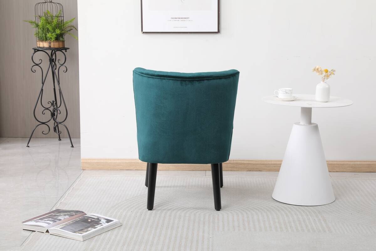 Sessel Emily grün Microfaser B/H/T: ca. 57x76x72 cm