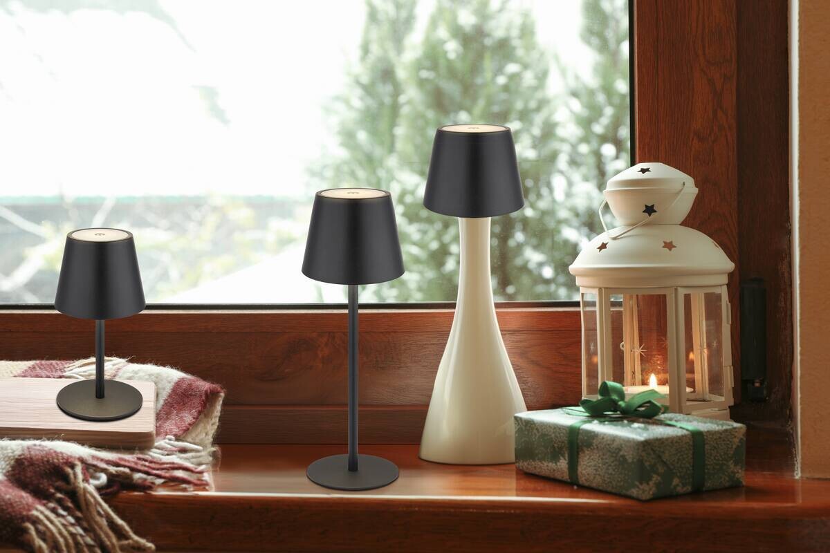 Tischleuchte Vannie schwarz