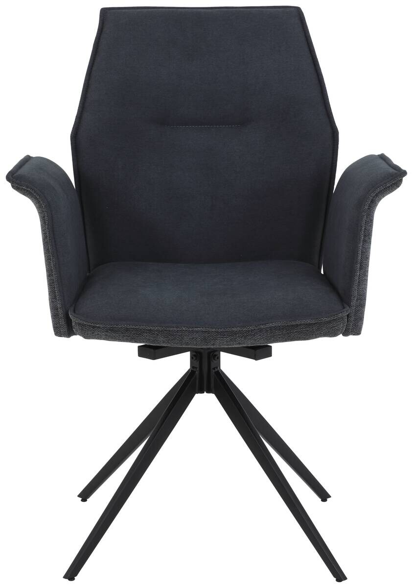 Armlehnstuhl Susanne anthrazit Microfaser B/H/T: ca. 65x92x64 cm