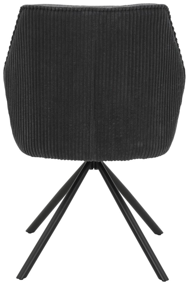 Armlehnstuhl Inge anthrazit Microfaser B/H/T: ca. 58x88x63 cm