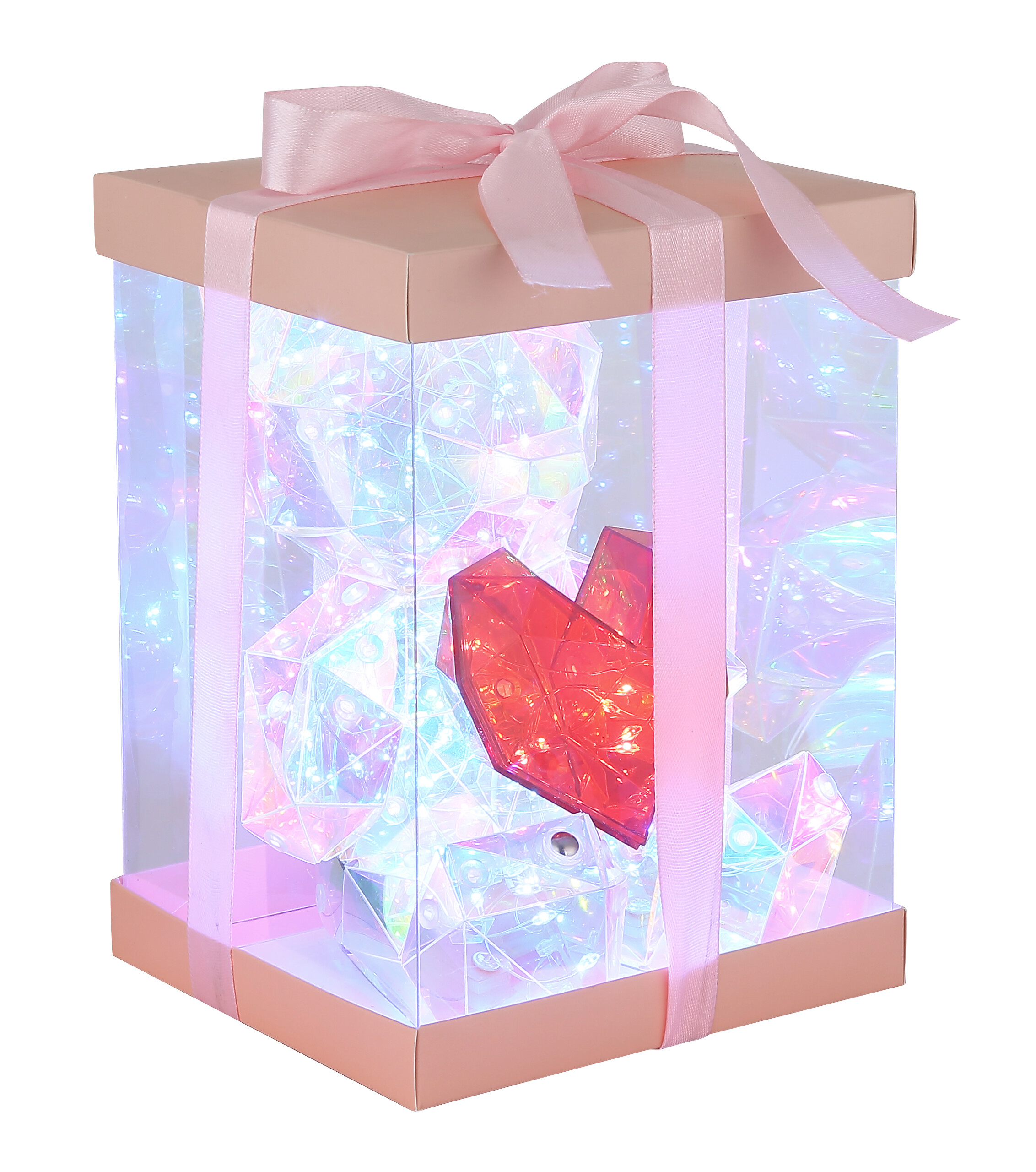 Globo LED-Dekoleuchte transparent B/H/L: ca. 13x17x14 cm