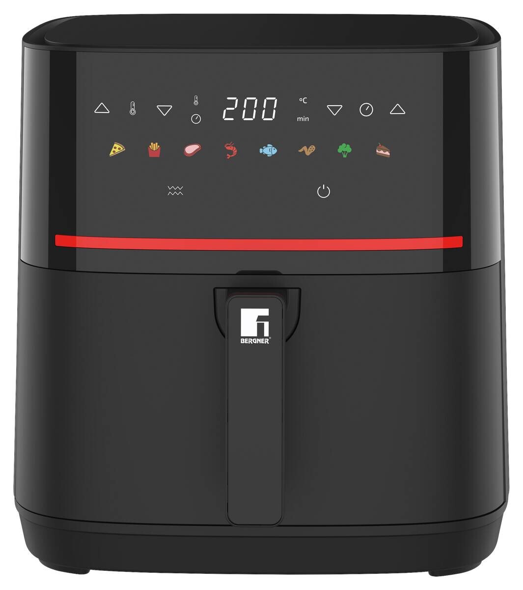 BERGNER Heißluftfritteuse BG-51275-BK