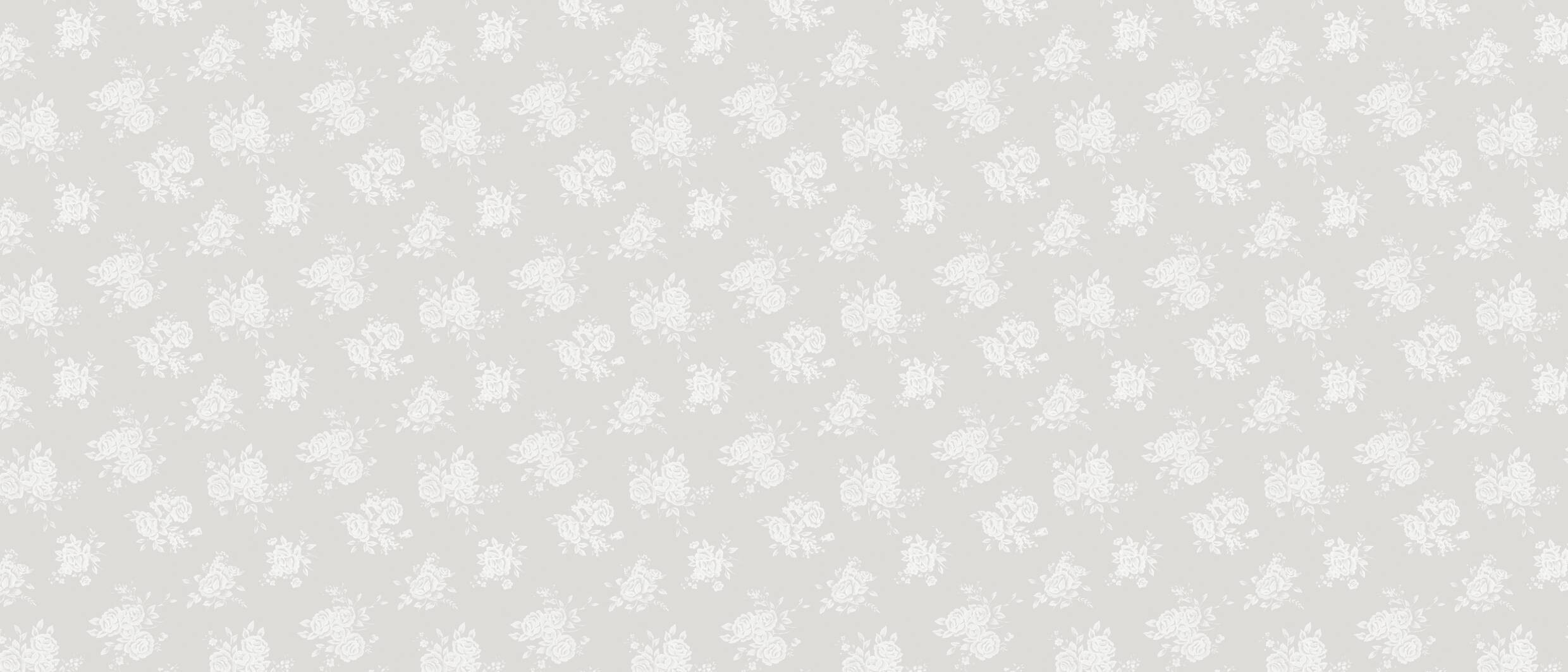 Milano Abwaschbarer Tischbelag Rosen weiß B: ca. 140 cm