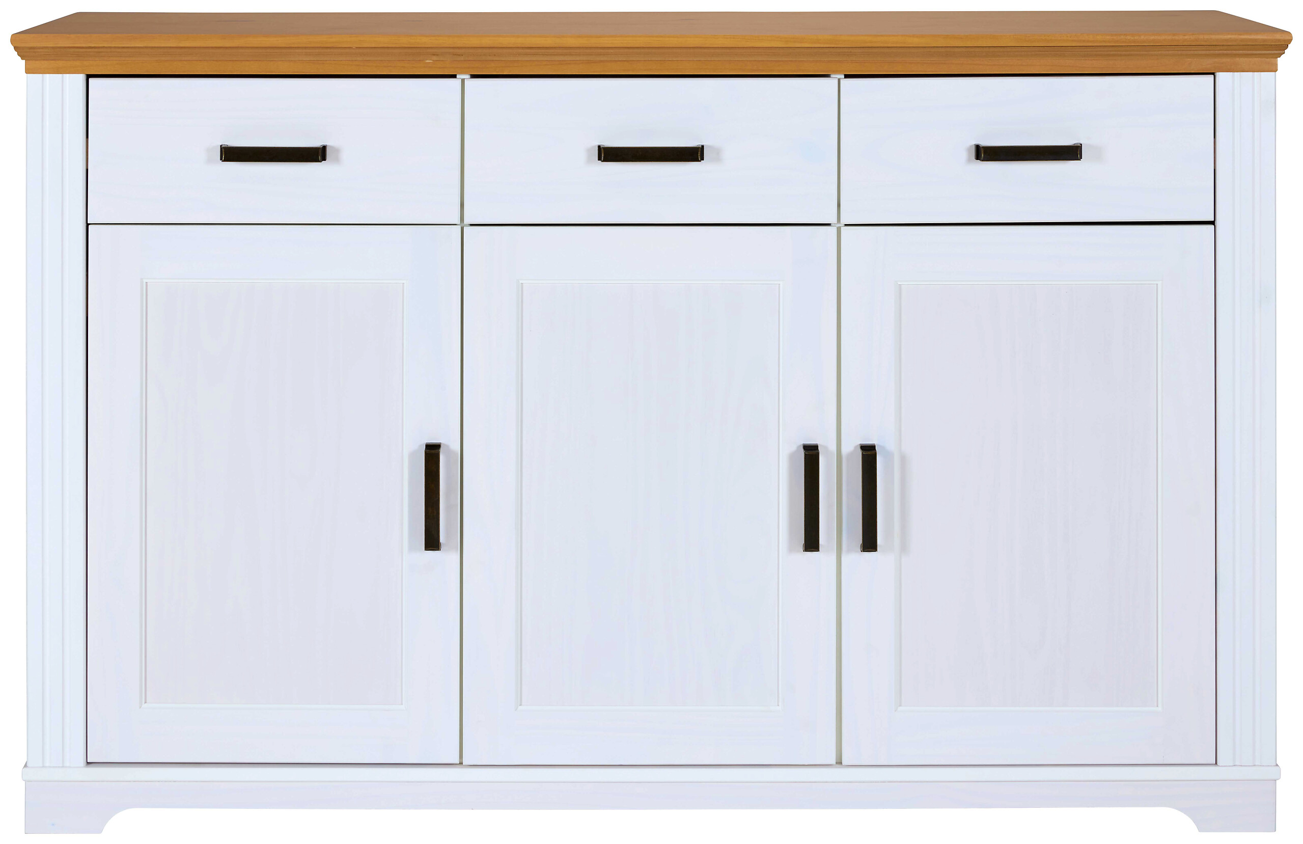 Kommode Maluno weiß lackiert B/H/L: ca. 48,3x103,8x166,4 cm