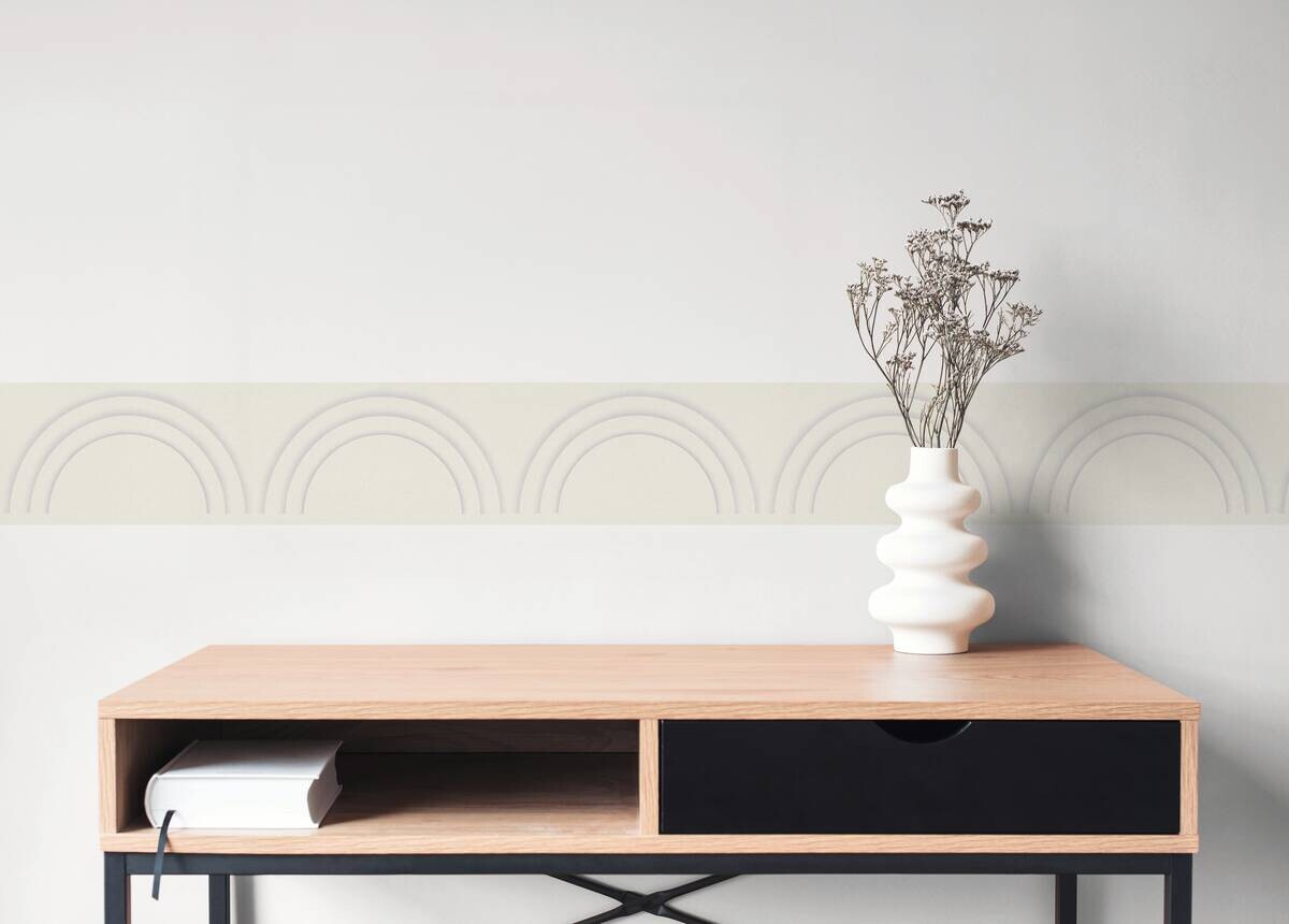 A.S.Creation Bordüre grau weiß B/H/D: ca. 17x500x6,8 cm