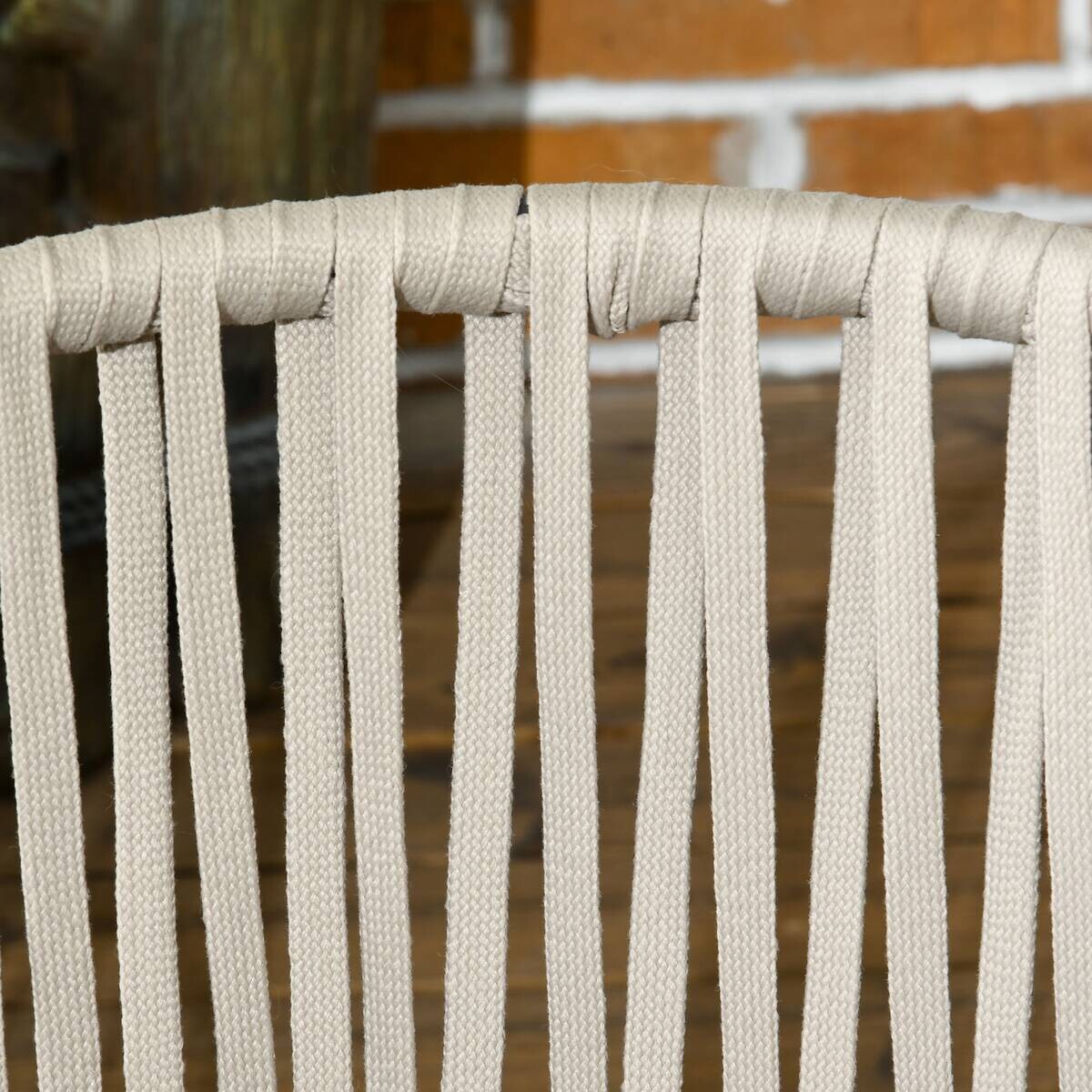 Outsunny Gartenstuhl grau Polyester B/H/L: ca. 60x57x71 cm