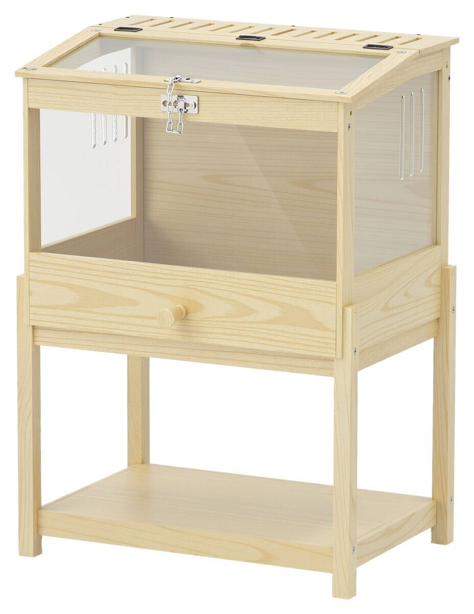 PawHut Hamsterkäfig Holzoptik MDF B/H/L: ca. 50x103x83,2 cm