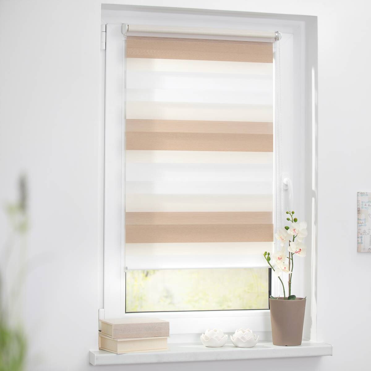 LICHTBLICK Doppelrollo Duo creme B/L: ca. 45x150 cm