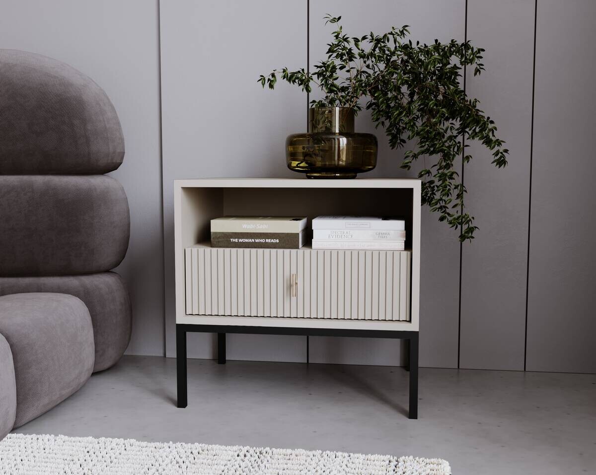 Nachtkonsole MAGGIORE Cashmere B/H/T: ca. 53,9x52,4x39 cm