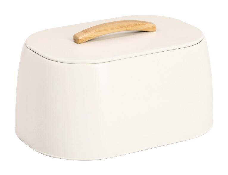 Zeller Brotkasten creme Metall B/H/L: ca. 23,5x18,3x33,5 cm