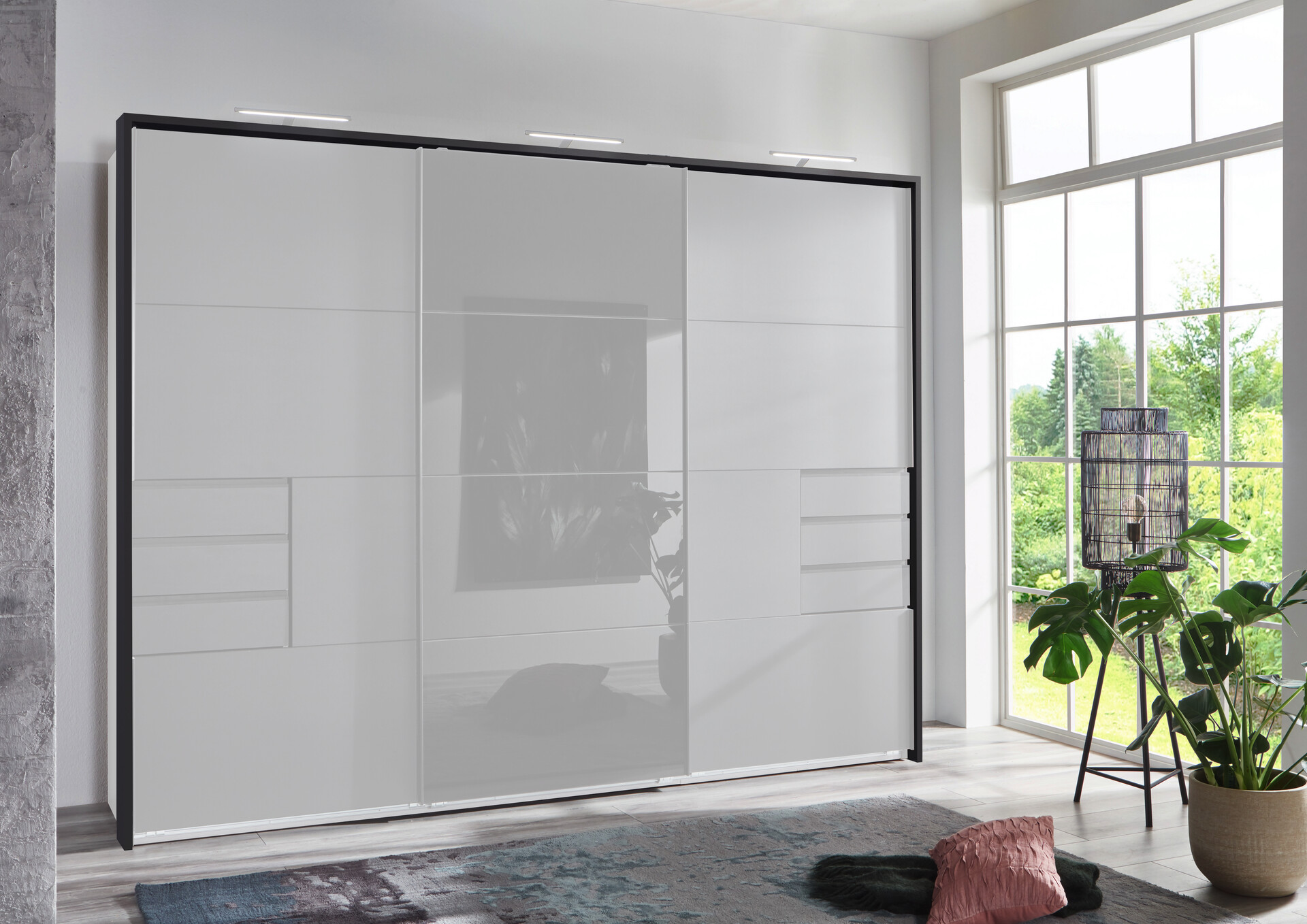 Passepartoutrahmen Saigon Graphit B/H/T: ca. 273x213x12 cm