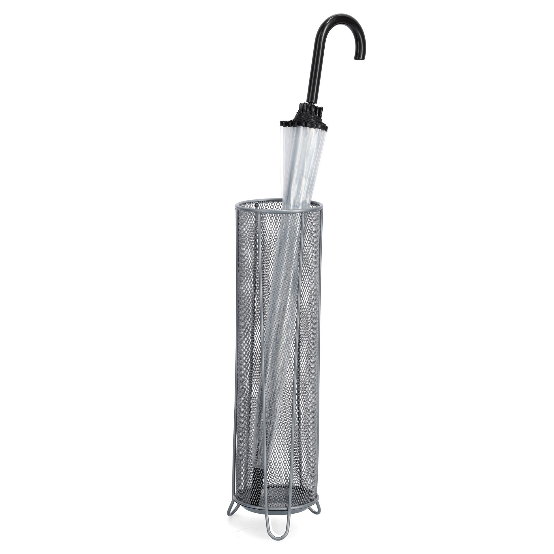 Zeller Schirmständer silber B/H/L: ca. 14x53x14 cm