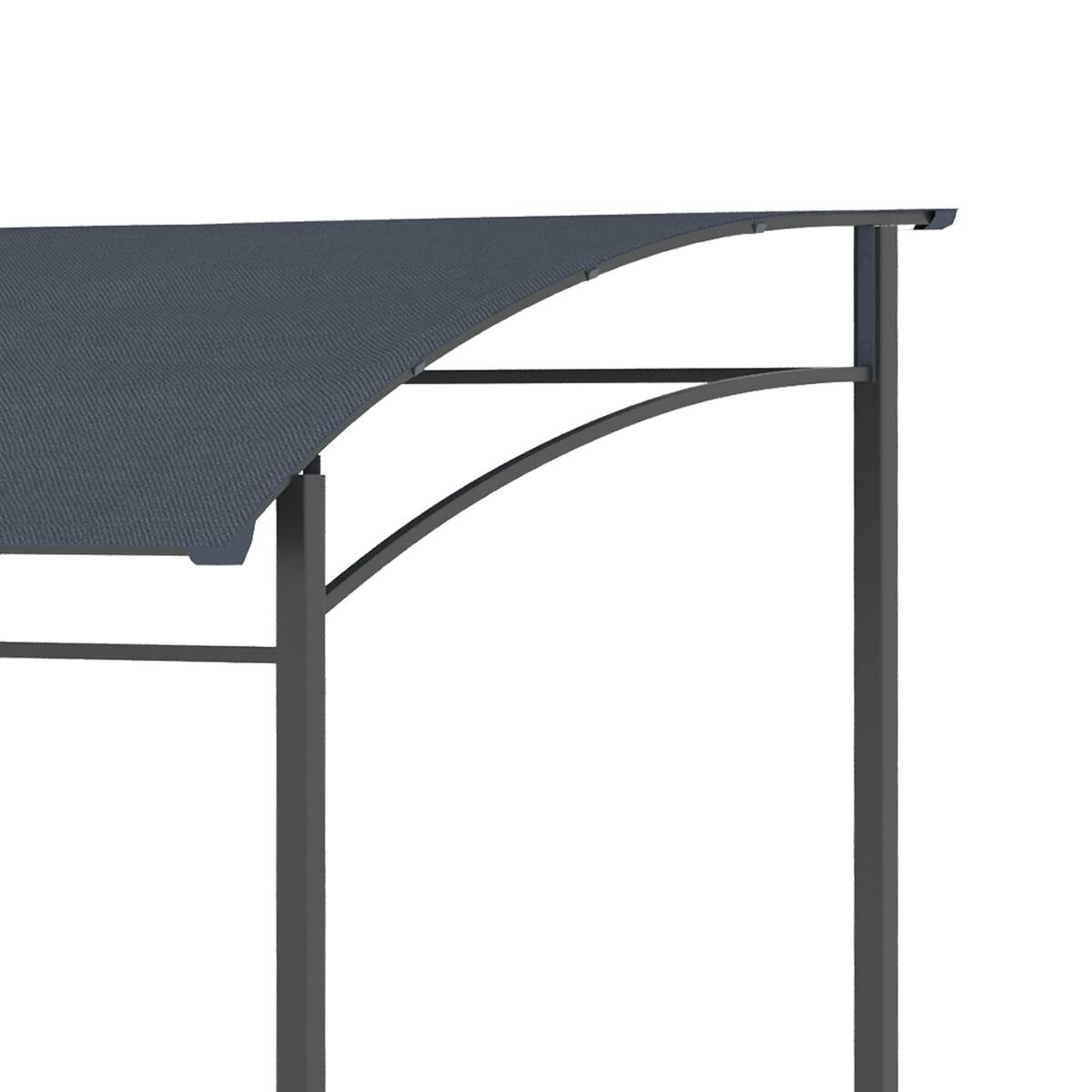 Outsunny Grillpavillon grau Polyester B/H/L: ca. 150x220x215 cm
