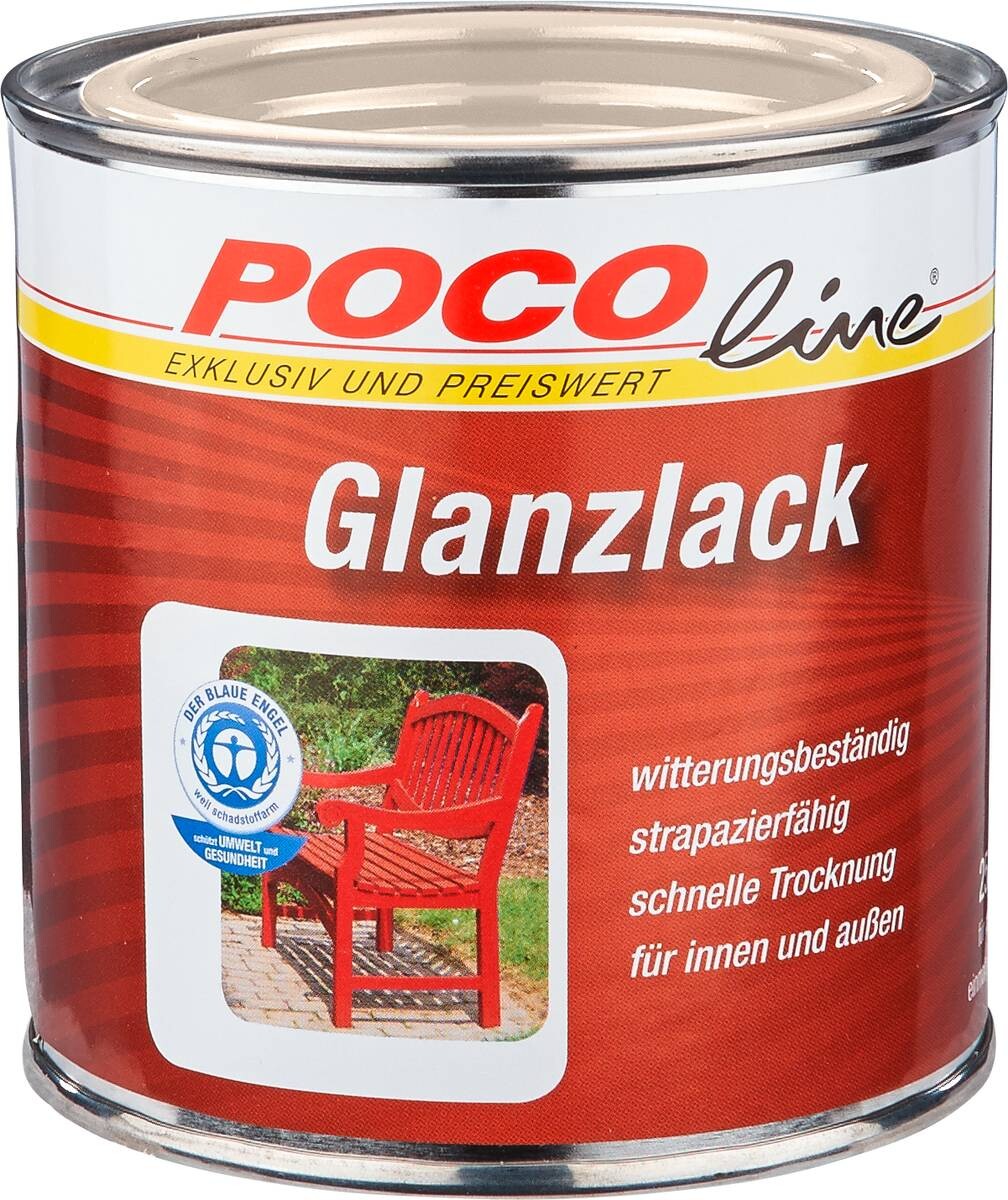 POCOline Glanzlack cremeweiß ca. 0,25 l