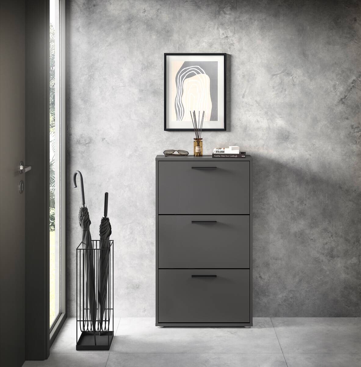 Schuhkipper SAM anthrazit B/H/T: ca. 59x103x17 cm