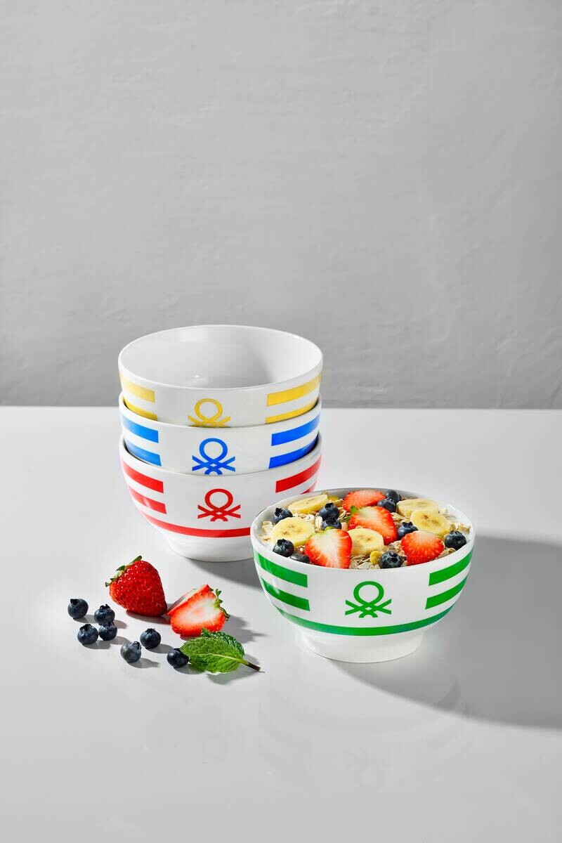 BENETTON Schalenset RAINBOW multicolor Porzellan
