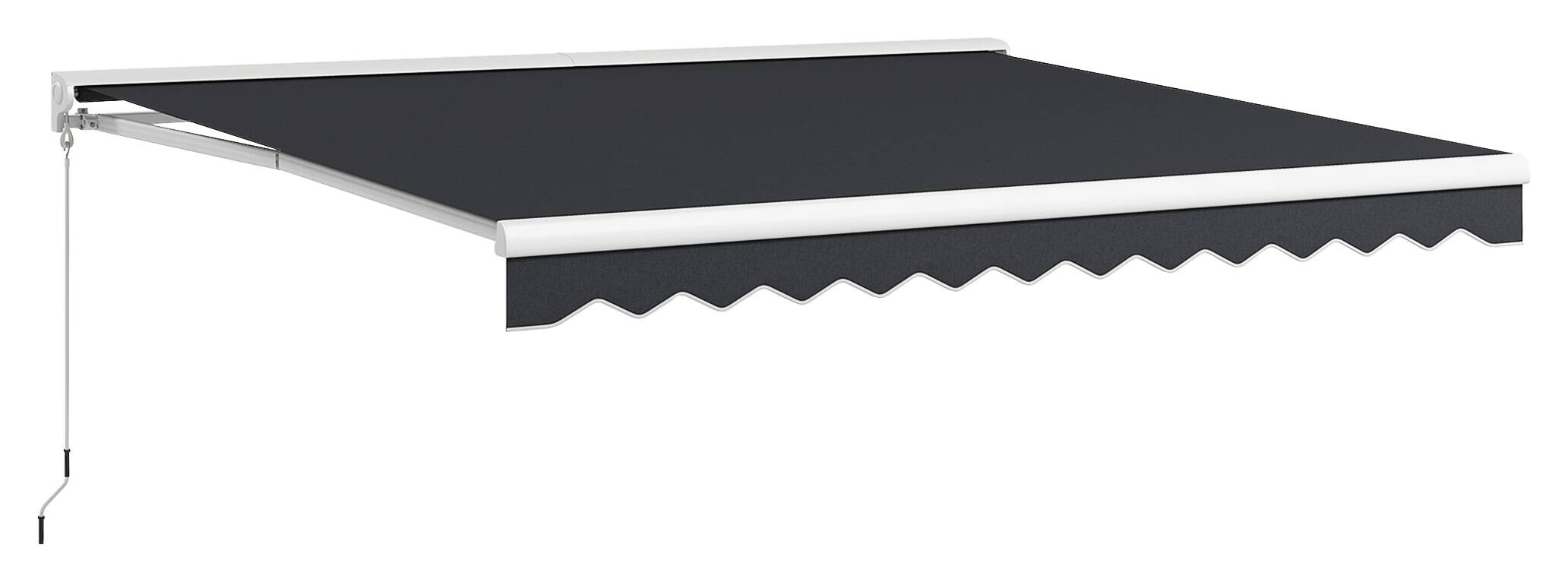 Outsunny Markise grau B/H/L: ca. 300x395x150 cm