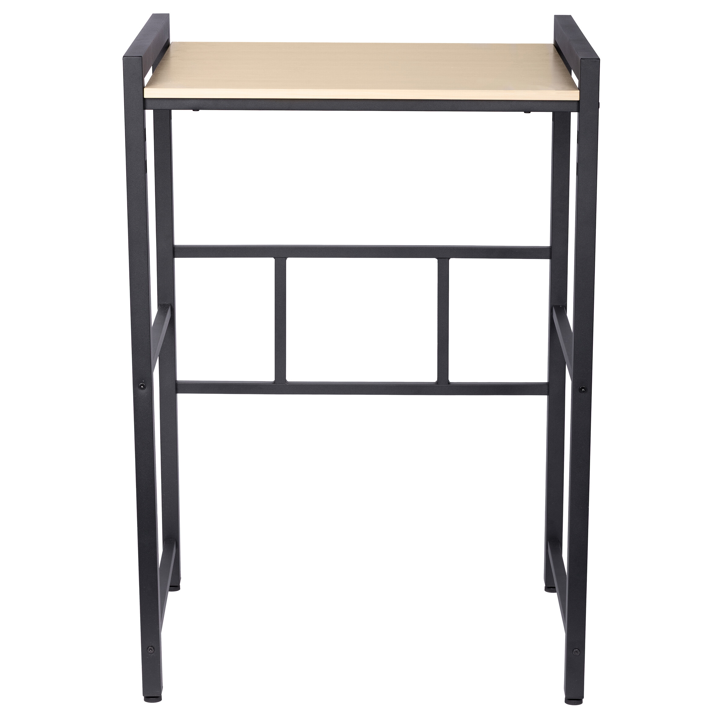 Waschmaschinenregal schwarz Stahl