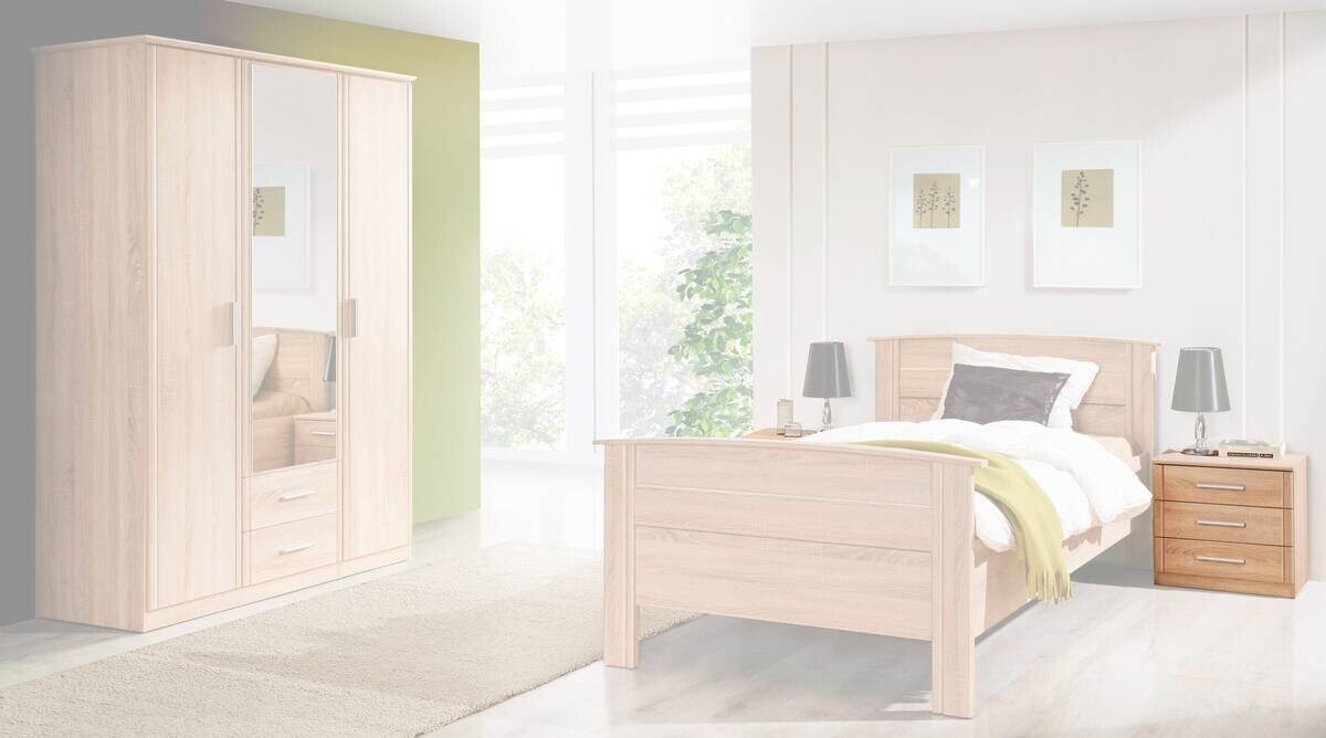 Nachtkonsole Eiche Sonoma Nachbildung B/H/T: ca. 45,2x47,6x34,1 cm