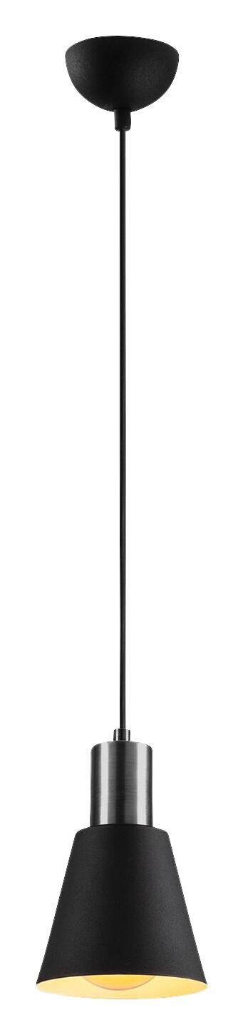 Opviq Pendelleuchte Kem schwarz nickel Eisen B/H/T/L/D: ca. 14x114x14x14x14 cm E27 1 Brennstellen