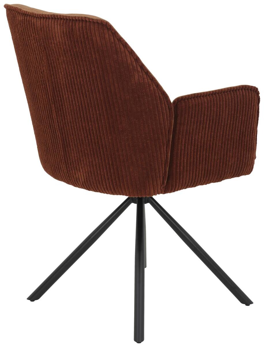 Armlehnstuhl Inge braun Microfaser B/H/T: ca. 58x88x63 cm