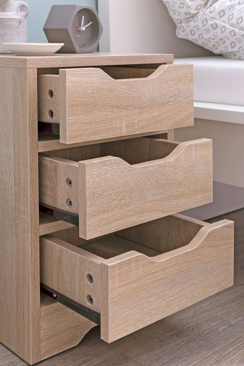 Nachtkonsole Sonoma Nachbildung B/H/T: ca. 31x49x31 cm