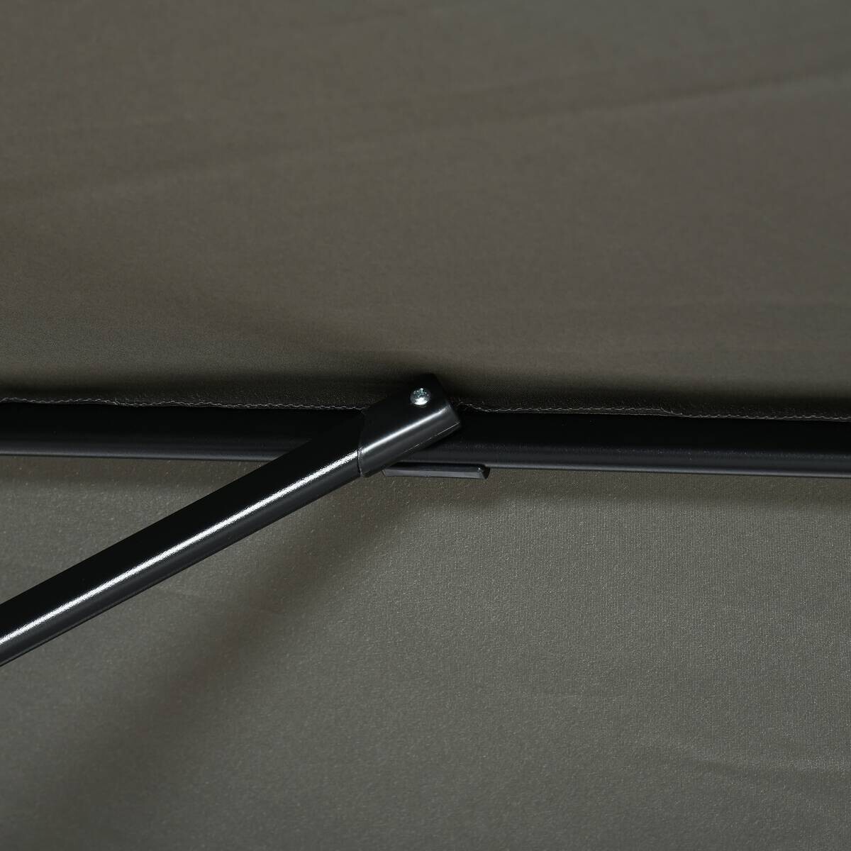 Outsunny Sonnenschirm grau Polypropylen B/H/L: ca. 245x245x245 cm