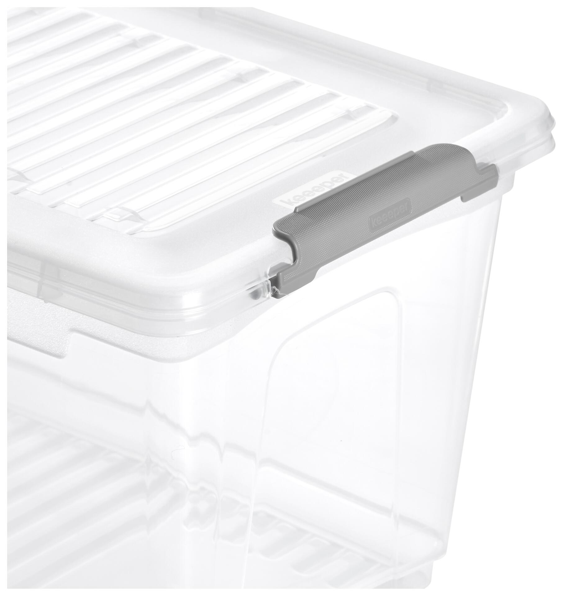 Aufbewahrungsbox transparent B/H/L: ca. 18,5x16x28,5 cm