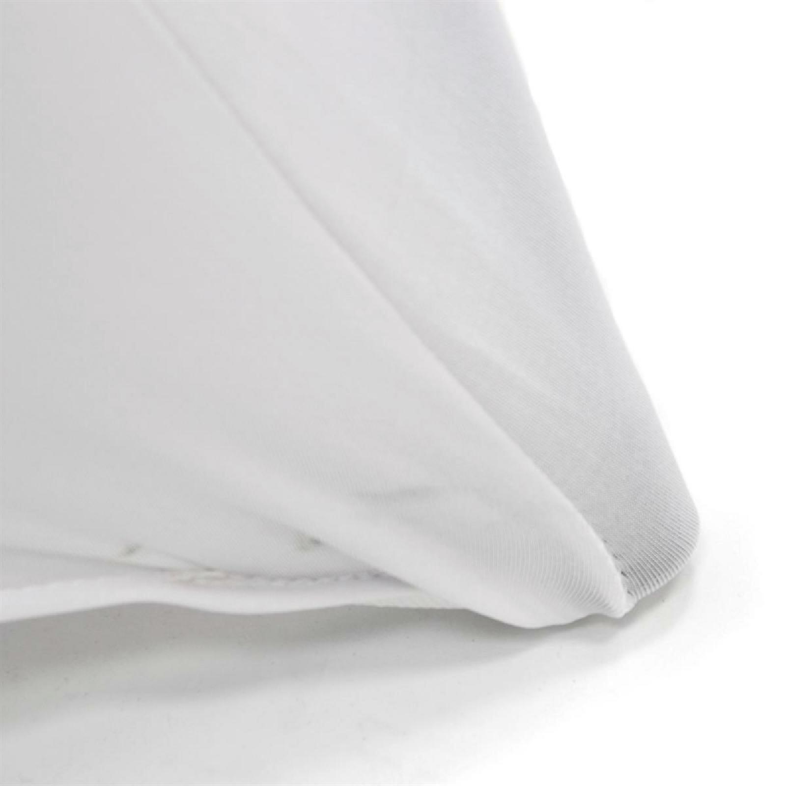 VCM Stretch-Husse für Stehtisch weiß Polyester-Mischgewebe H/D: ca. 110x80 cm