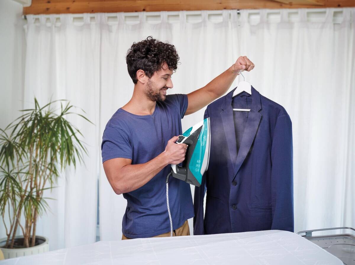 Polti Polti Dampfbügelautomat QS220 grün weiß Keramik B/H/L: ca. 31x15,5x31 cm