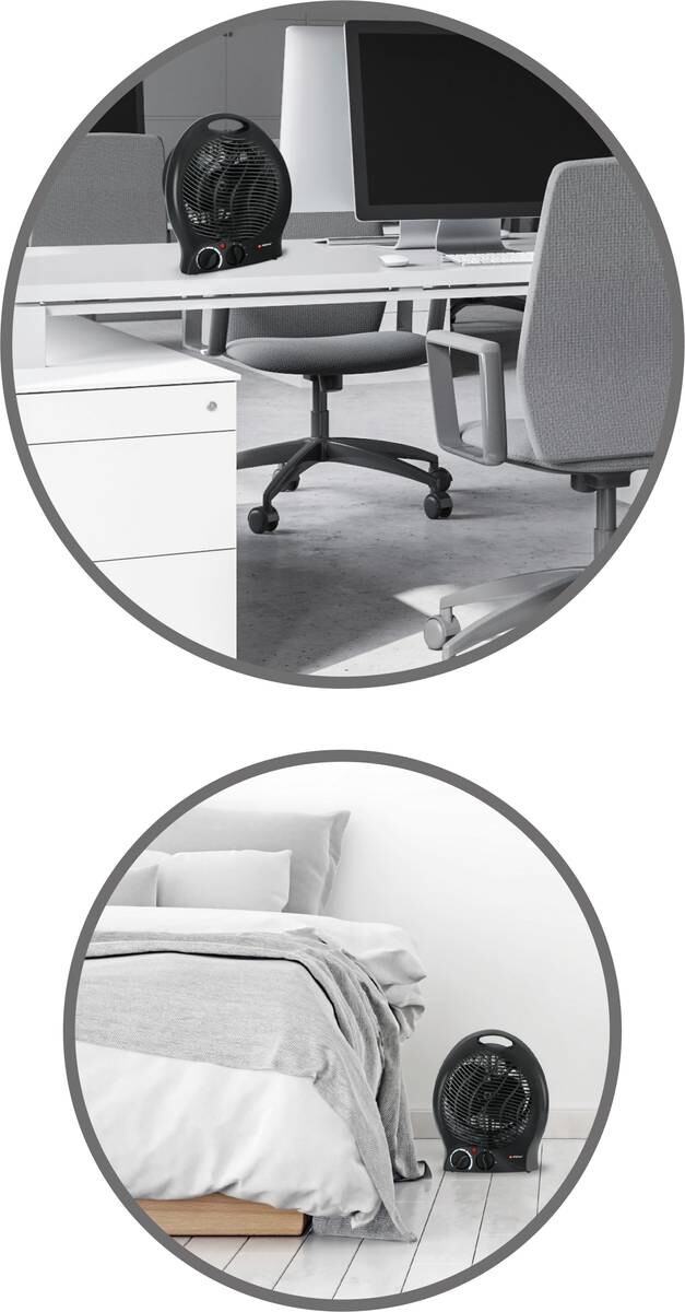 alpina Heizlüfter 2391 schwarz Kunststoff B/H/T: ca. 22x27x13 cm ca. 2000 W