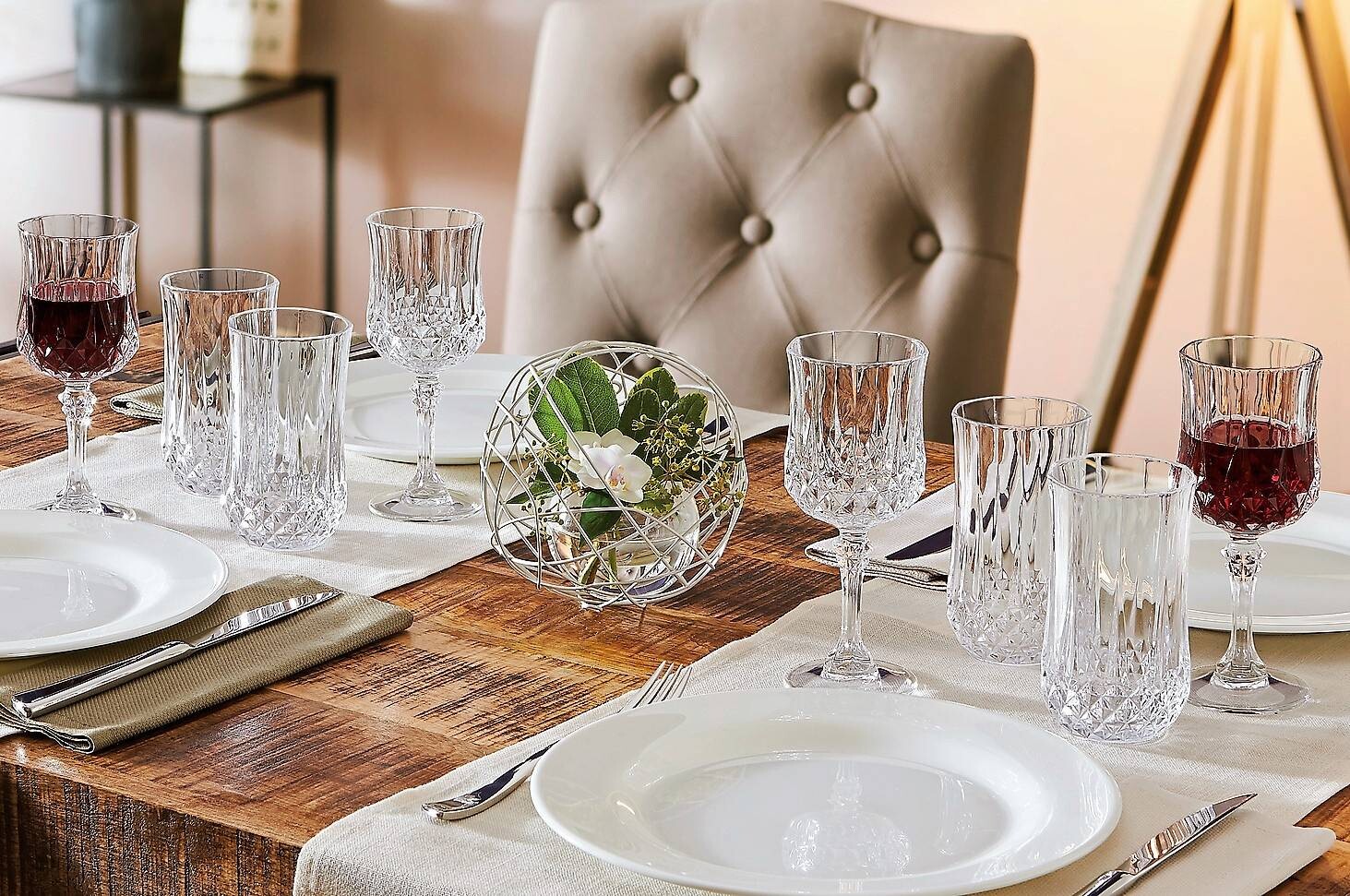 CreaTable Weinglasset Longchamp ECLAT transparent