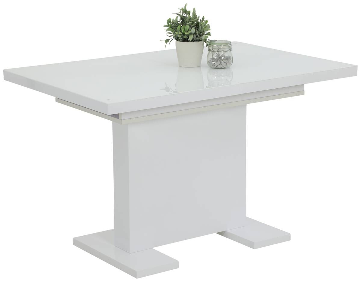 Esstisch Wilma weiß Hochglanz B/T: ca. 120x80 cm