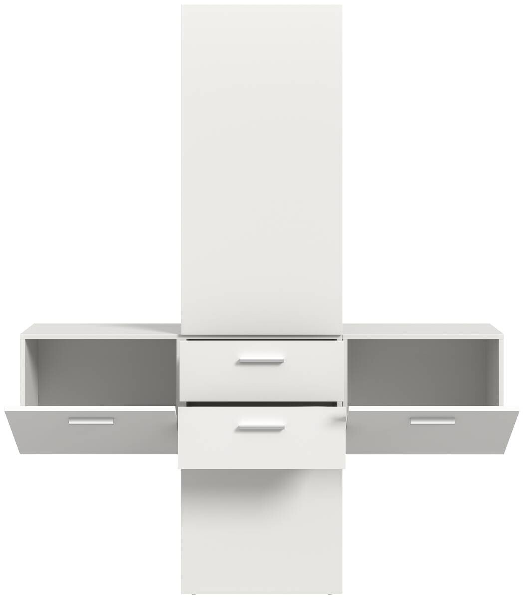 Garderobe VAGA weiß B/H/T: ca. 156x190x36 cm