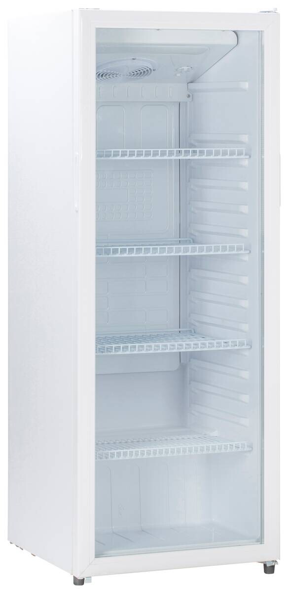 POCOline Glastürkühlschrank GTK144-235 DW weiß B/H/T: ca. 54x144x55 cm