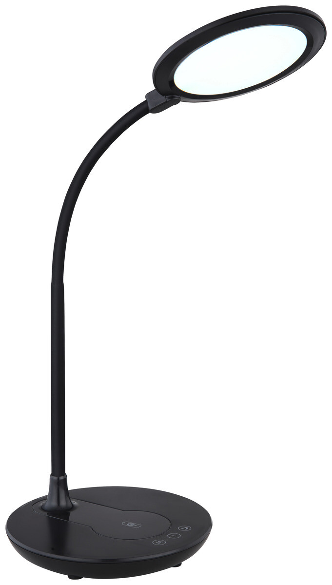 GLOBO Tischleuchte REGINA 58403 schwarz Kunststoff B/H/L: ca. 17x54x33 cm